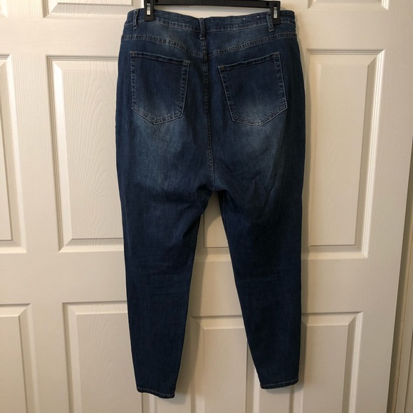 💙Forever 21+ high waist skinny jeans 18R - Picture 3 of 4